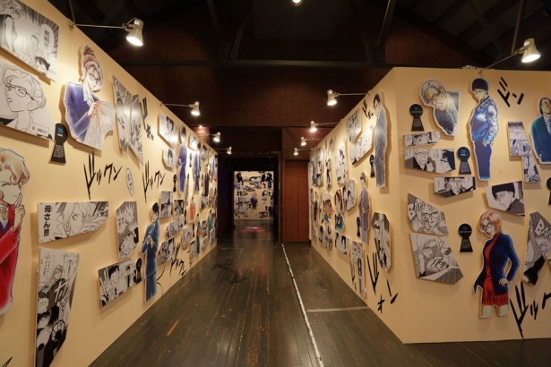 コナンをはじめ多くのキャラクターがスペシャルムービーや展示で紹介される。※写真は横浜会場のものです