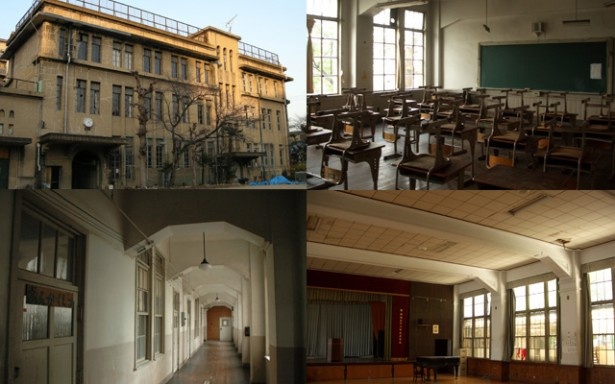 アート作品が展示される元・立誠小学校の校舎。鉄拳のパラパラ漫画やゴミでアートを作る｢淀川テクニック｣など、見ごたえある作品が並ぶ