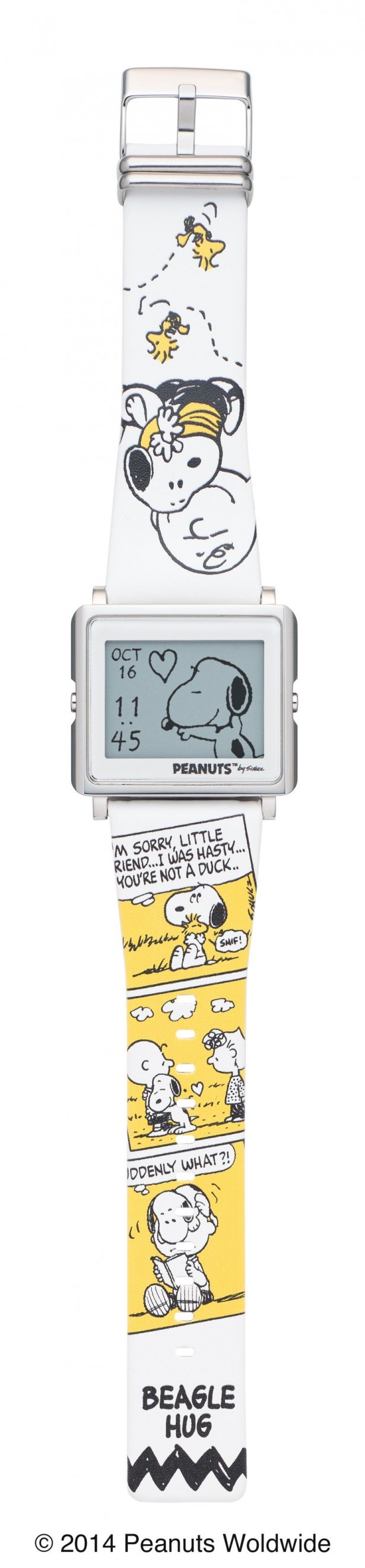 「PEANUTS/BEAGLE HUG　スヌーピーとチャーリー・ブラウン」のバンドは2種類（各税抜3000円）