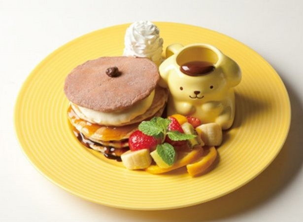 マグカップ付きなのが嬉しい「ベーグル君特製パンケーキタワー」(税抜1490円)