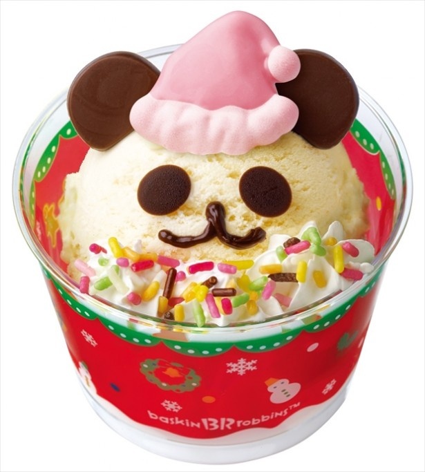 クリスマス仕様の「ぱんだ」のハッピードール(400円～、価格は店舗によって異なる)
