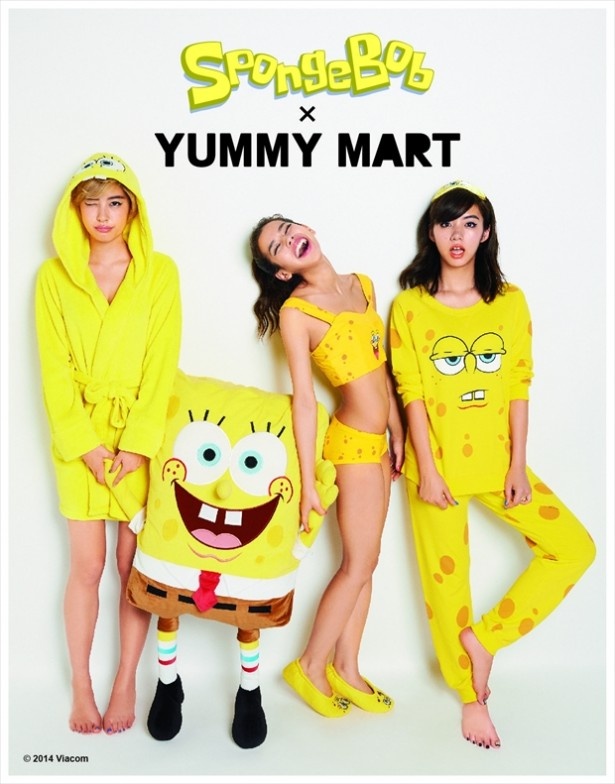【写真を見る】現役女子高生モデルもスポンジ・ボブ商品を着用！