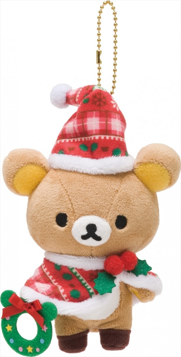 「クリスマスぶらさげぬいぐるみ」(税抜1250円)はバッグなどにつけて持ち歩こう