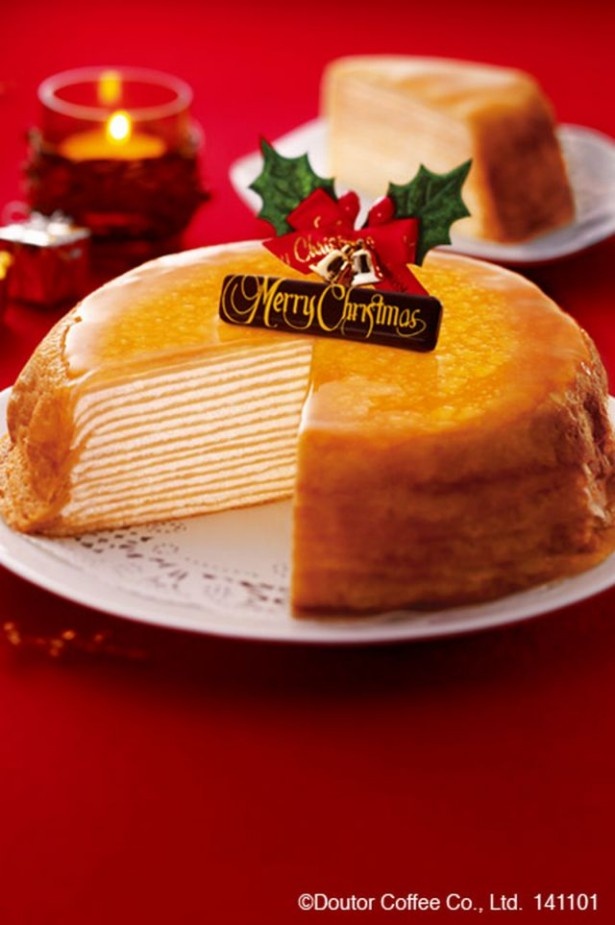 家族で楽しむ！ドトール「クリスマス・ミルクレープ」の予約受付を開始
