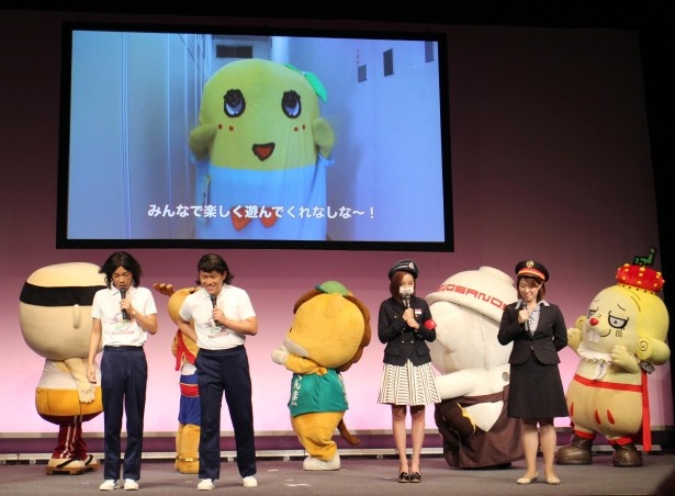 ふなっしーはビデオメッセージで発表会に参加！