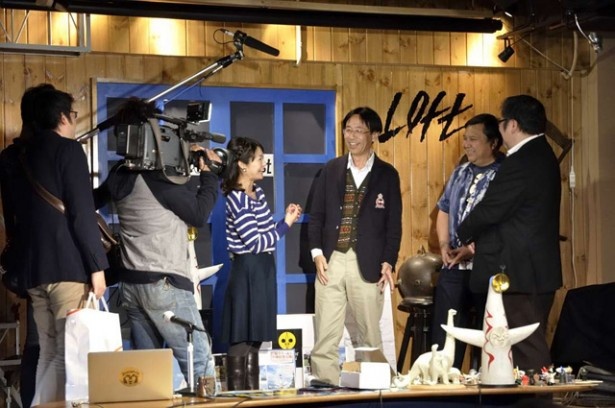 会場には朝日放送｢おはよう朝日です｣の取材も入った。この模様は11/6（木）放送予定