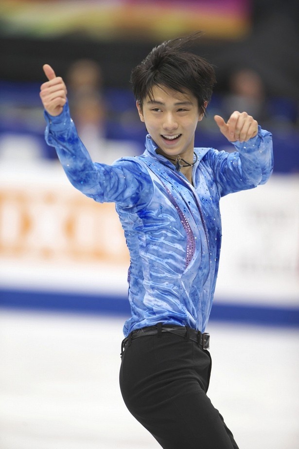 日本で開催された「2014年世界フィギュアスケート選手権」の羽生結弦のショートプログラム。NHK杯でも羽生らしい笑顔が見られるだろうか