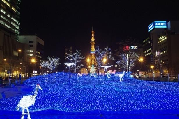 札幌中心部を美しく幻想的に彩る「さっぽろホワイトイルミネーション」