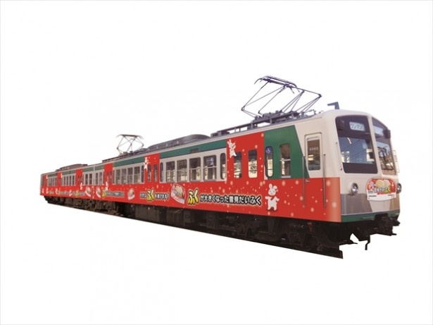 群馬県では、上信電鉄でラッピング電車が運行！