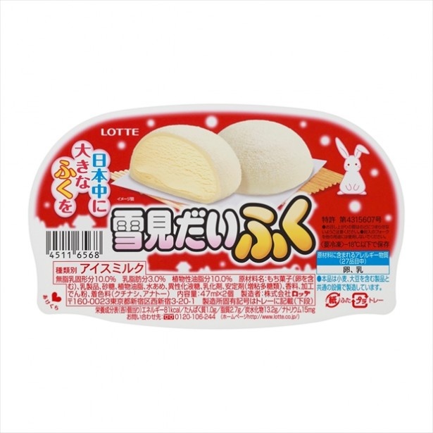 パッケージの「ふく」の文字が大きくなっている！