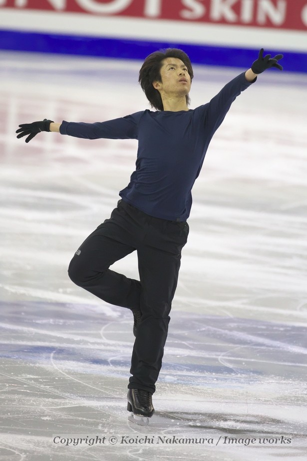 町田樹の2日目の公式練習。充実振りは群を抜き、優勝の可能性は高い