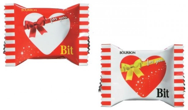 「ビットコクミルクSP」(オープン価格)は、小さくても本格的な1粒チョコレート。ミルクチョコレートの中には、濃厚なミルククリームが入っている