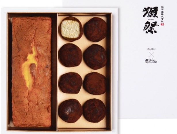 「獺祭＆堂島ギフトセット」(4800円)は獺祭の酒粕入りパウンドケーキとショコラが同時に楽しめる