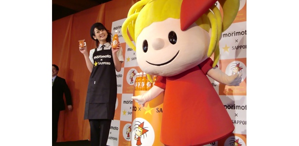 リボンちゃんと2009サッポロビールイメージガール美優紀さんも登場！