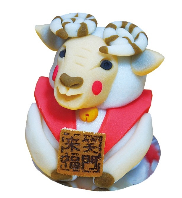 「小ざくらや一清の干支上生菓子」(617円)は通常の生菓子よりも3倍の大きさだという