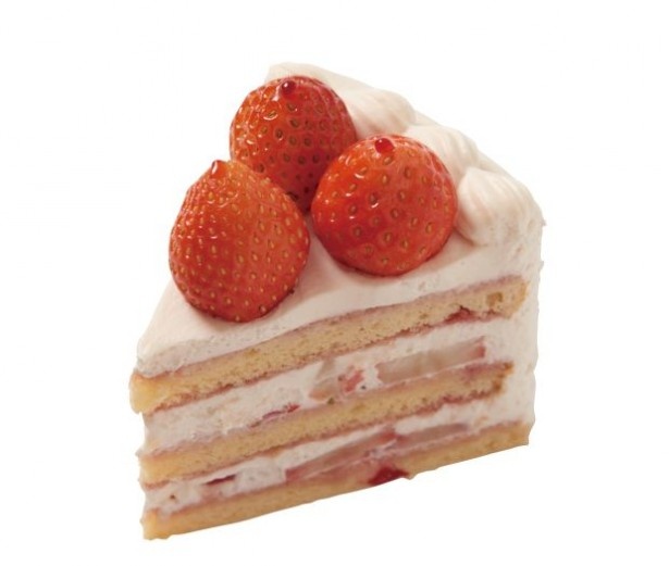フレンチパウンドハウス大和郷の「ショートケーキ ルージュ」(616円/1ピース)にはイチゴのお酒が入っている