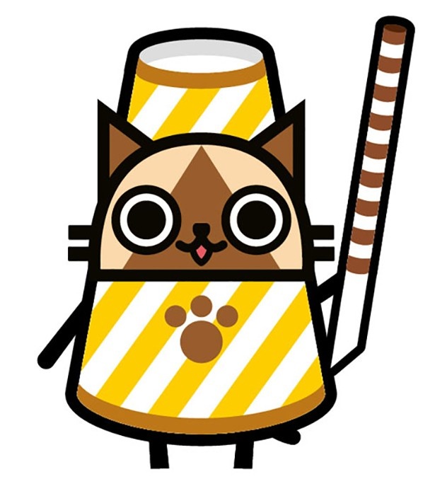 「マイルドカフェオーレ」ともコラボ！フェスタ会場では等身大の「カフェオーレ オリジナルアイルー」が展示されている