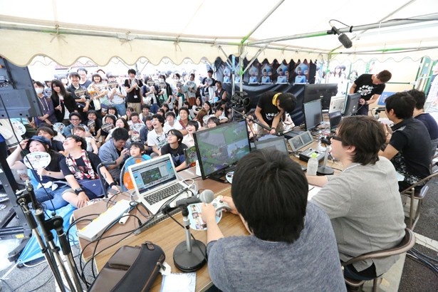 「ニコニコ町会議」でのゲーム実況ブース