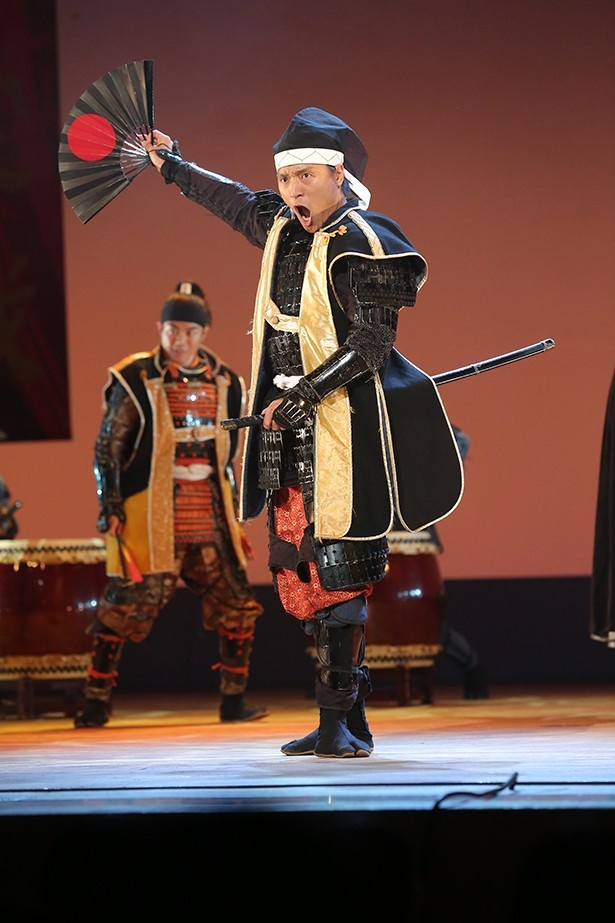 名古屋おもてなし武将隊の徳川家康。今回は、江戸に関連する徳川家康を主とした演目で挑んだ