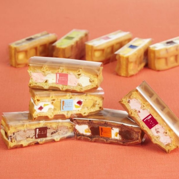 個包装で食べやすく、見た目にも華やかな「ワッフルケーキ」はホワイトデーの贈り物にもおすすめ。種類豊富で選ぶのも楽しい