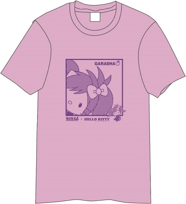 「戦国無双4×HELLO KITTY Tシャツ ドット」(税抜2407円)は全5種類。ハローキティ×ガラシャのTシャツは、ピンクを基調とした可愛らしいデザイン