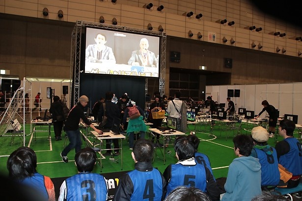 サッカーゲームをリアルに再現したエリア