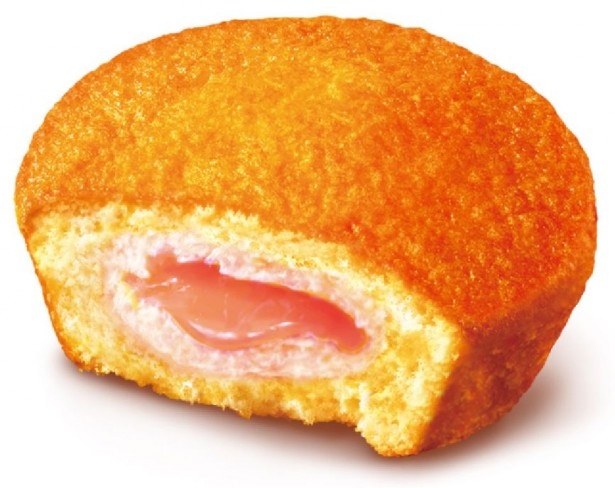 【写真を見る】しっとり＆ふんわりケーキの中に桃カスタードクリームと桃ソースが入った「桃のカスタードケーキ」(想定小売価格・税抜300円)