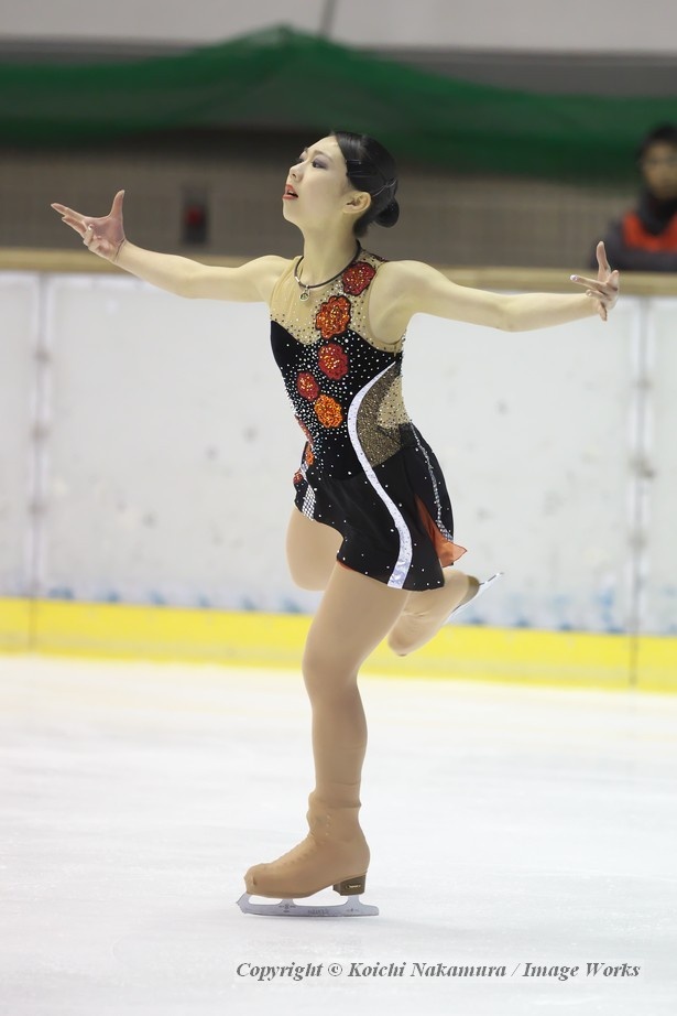 首位で迎えたフリー演技。緊張はあったようだが精一杯の演技を見せる