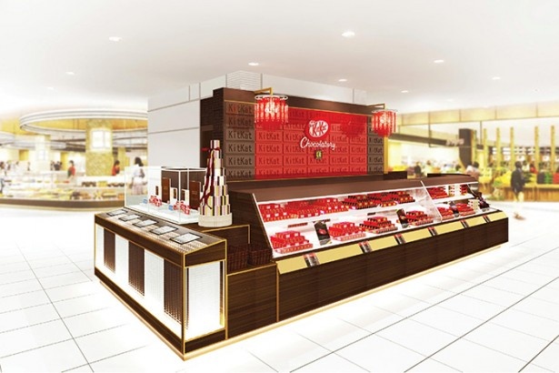 北海道で初出店の「キットカット ショコラトリー」は、大丸札幌店の地下1F(ほっぺタウン内)にオープン