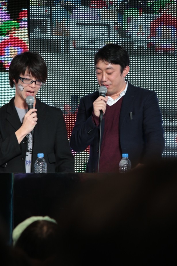 企画概要の説明を行う「ニコニコ超会議2015」事務局の奥井さん(写真左)と中野さん