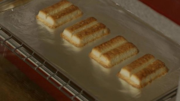 焼き方は3、4枚で2分から2分30秒が目安