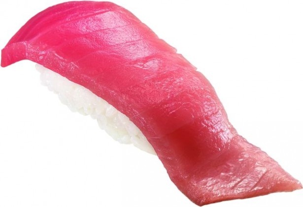 【写真を見る】本マグロと並ぶ最高級の中トロ！「みなみ鮪中とろ」(1皿税抜100円)は赤身と脂身のバランスが抜群