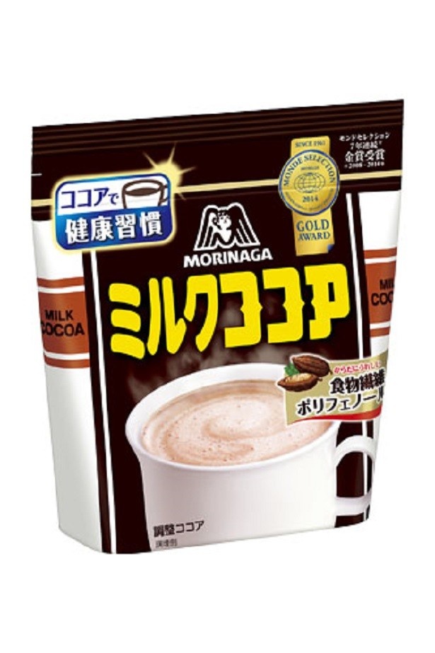 【写真を見る】95周年の伝統に裏付けされたおいしさの｢ミルクココア｣(562円)。2008年から2014年まで、7年連続モンドセレクション金賞に輝く