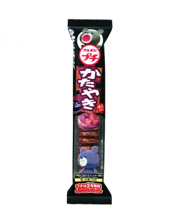 旨味が強い“たまり醤油”と香りの良い“二段仕込み醤油”を使った、堅さにこだわる「プチかたやき」(希望小売価格・税抜80円)
