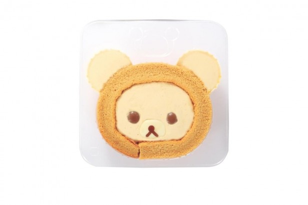 かわいすぎて食べるのがもったいない！？味も保証付きの「プレミアム自分でつくるリラックマロールケーキ(プリンクリーム)」(245円)