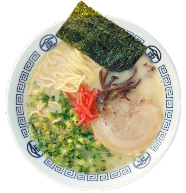 まるきんラーメン 白金店の「まるきんラーメン」(650円)。中村アンは、「紅ショウガを大量にかけて食べるのがお気に入り」なのだとか