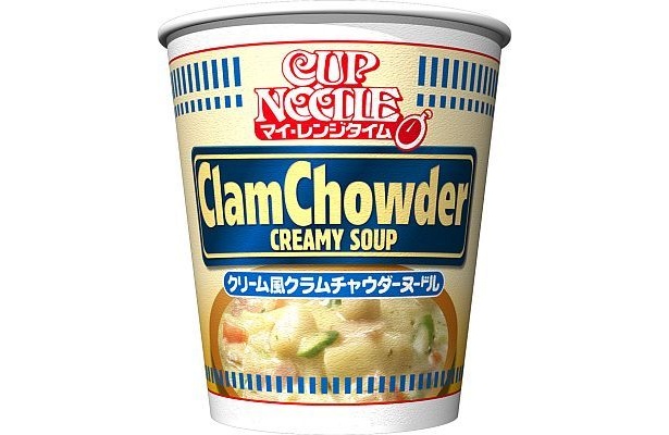 女子ウケしそうなのはコチラ！まろやかな「クリーム風クラムチャウダーヌードル」(199円)