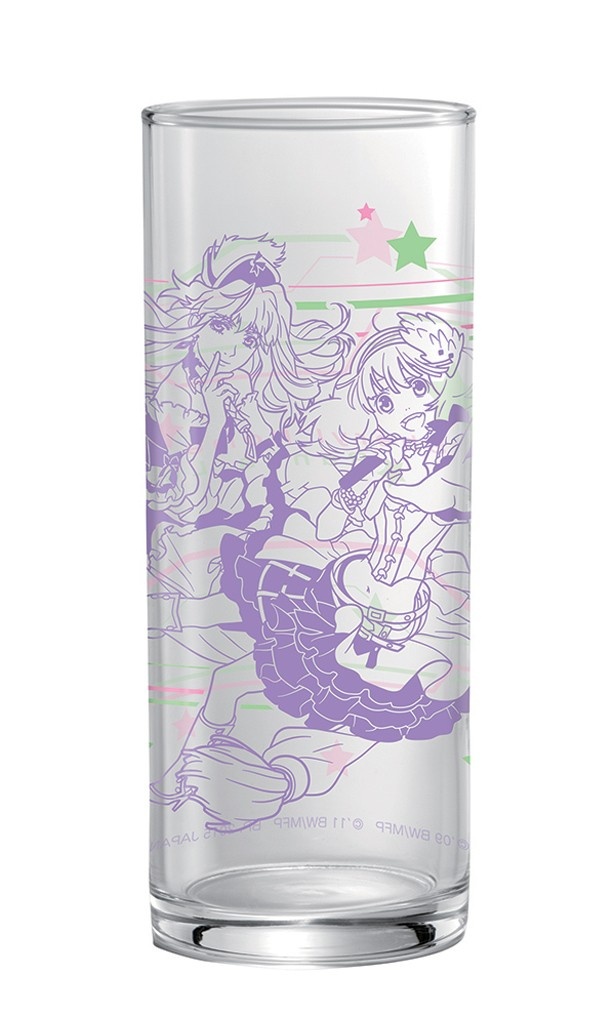 F賞のイラスト入りグラス