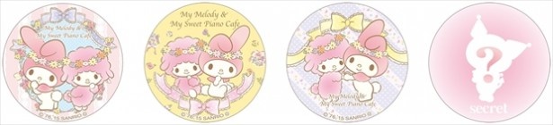 限定数での販売となっている「ガチャガチャ缶バッジ」(3種＋シークレット1種・1回300円)