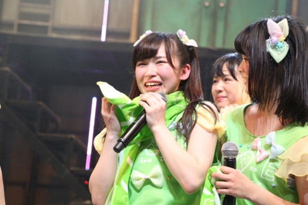 ファンからの「つうちゃん」コールに感涙する岩永亞美（※2/28で卒業）