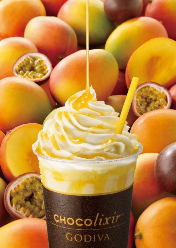 「ショコリキサー 復活総選挙」参加フレーバーの「ホワイトチョコレート マンゴーパッションフルーツ」(2009年7月発売)。ホワイトチョコにマンゴーとパッションフルーツが溶け合う