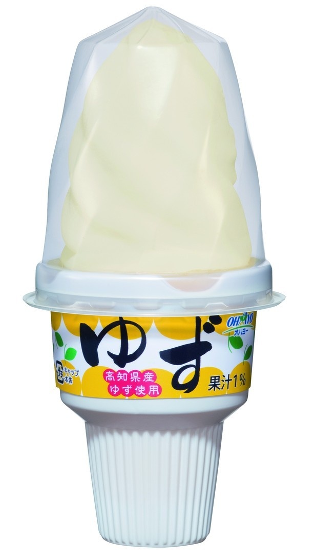 第5位は「ゆずソフト」。生産量日本一の高知県のユズ果汁をたっぷり使い、清涼感たっぷりの味に仕上がった