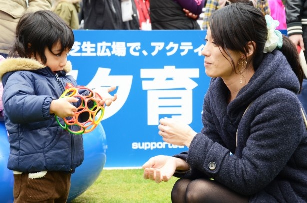 “アクティブ遊具”のおかげでいつも以上にコミュニケーションがとれた？