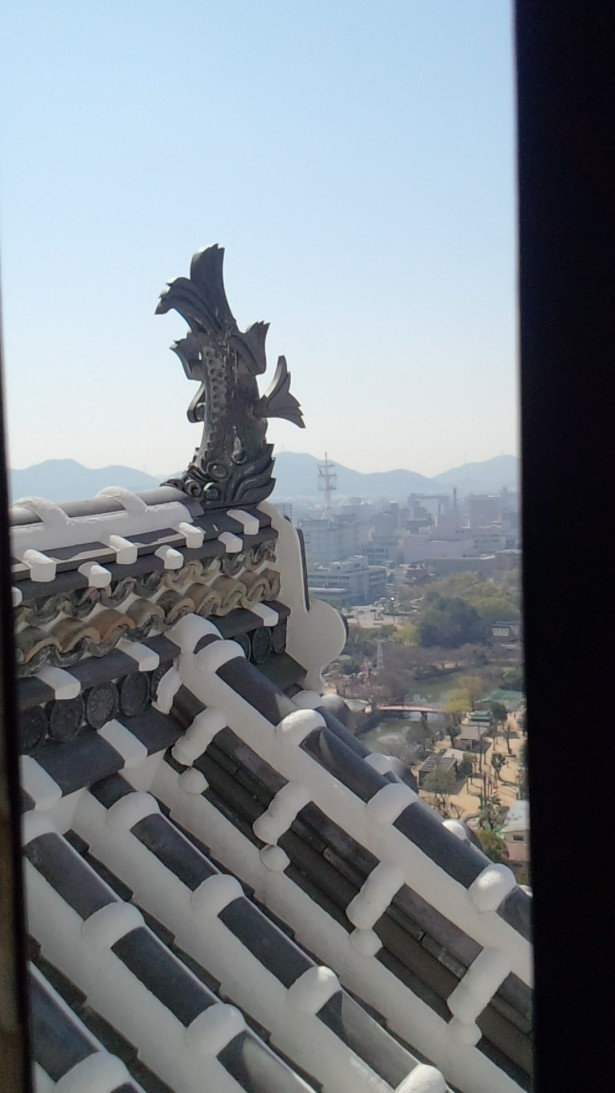 こちらも大天守の最上部、6階からの眺め