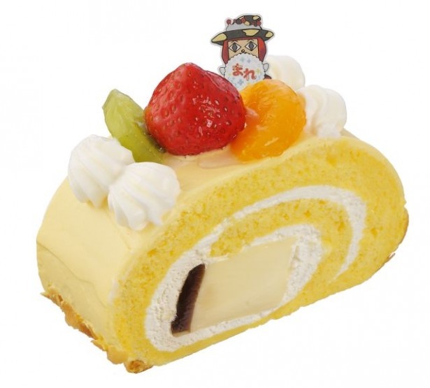 「プリンフルーツロール」(453円)は、プリンをスポンジで巻いてフルーツをトッピングした贅沢なロールケーキが登場！