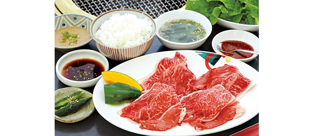 「昌苑」の（土）（日）（祝）ランチ、伊賀牛焼しゃぶセット（2000円）は高級肉を使用