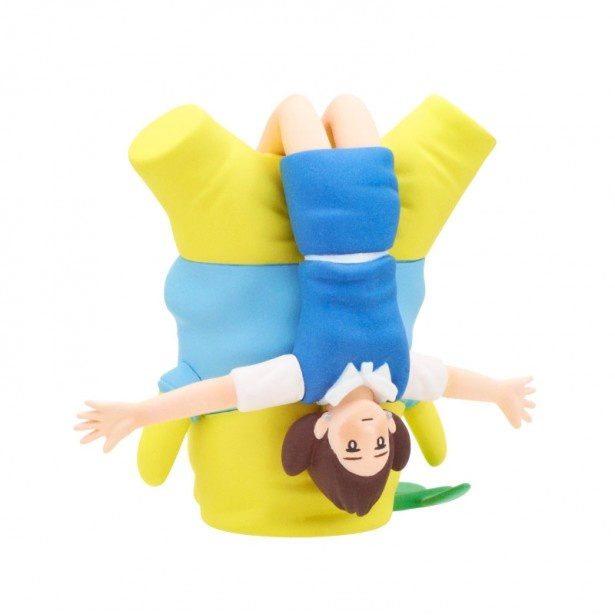 アクロバットな姿が魅力の「フチ子と逆立ちふなっしー」