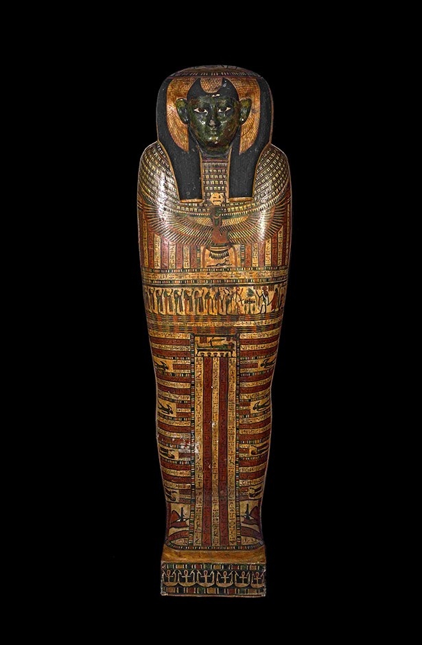 大英博物館展でも人気の高い「古代エジプトの棺」