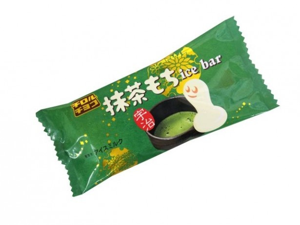 チロルチョコ「宇治抹茶もち」をイメージした「チロルチョコ宇治抹茶もちアイスバー」(167円)も4月28日(火)より発売
