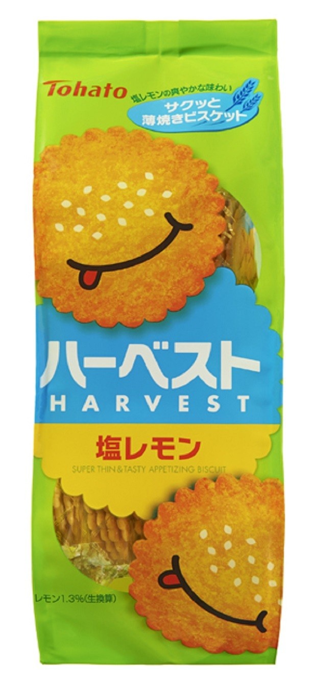 爽やかな酸味のレモン、フランス産ロレーヌ岩塩を生地に練り込み、香ばしく焼き上げた｢ハーベスト塩レモン｣(予想販売価格150円前後)